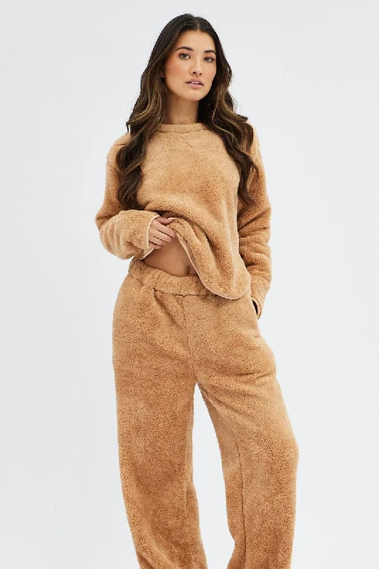 camel-fluffy-pj-fleece-cosy-pyjama-set-nw1002-84zb-1