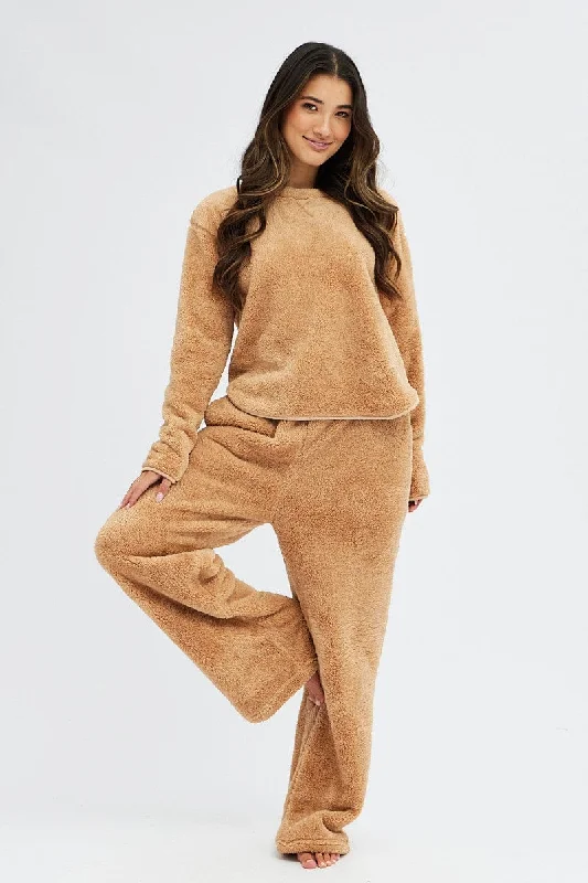 camel-fluffy-pj-fleece-cosy-pyjama-set-nw1002-84zb-1