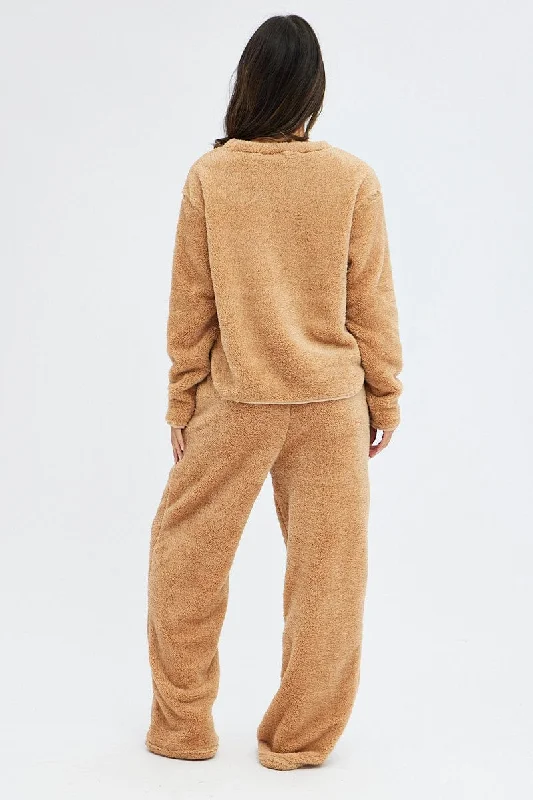 camel-fluffy-pj-fleece-cosy-pyjama-set-nw1002-84zb-1