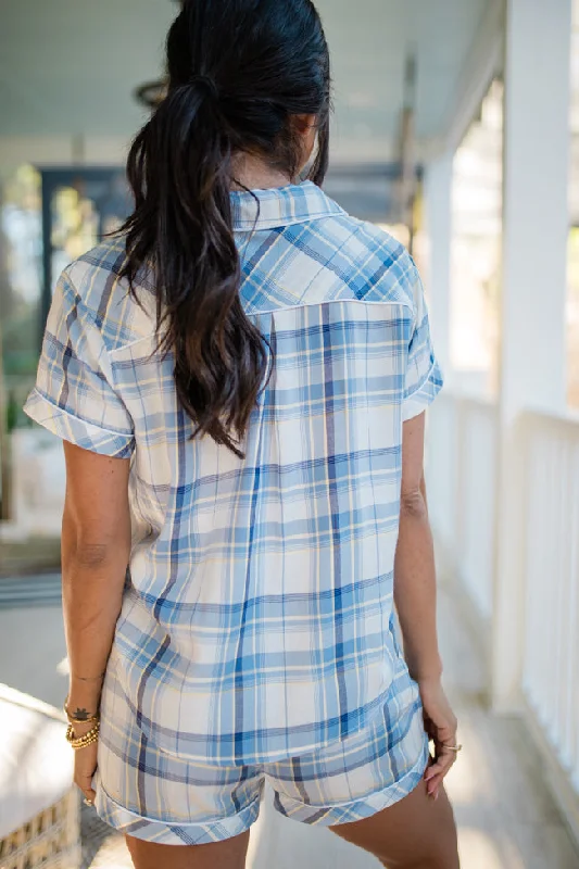 coastal-calm-plaid-pajama-top