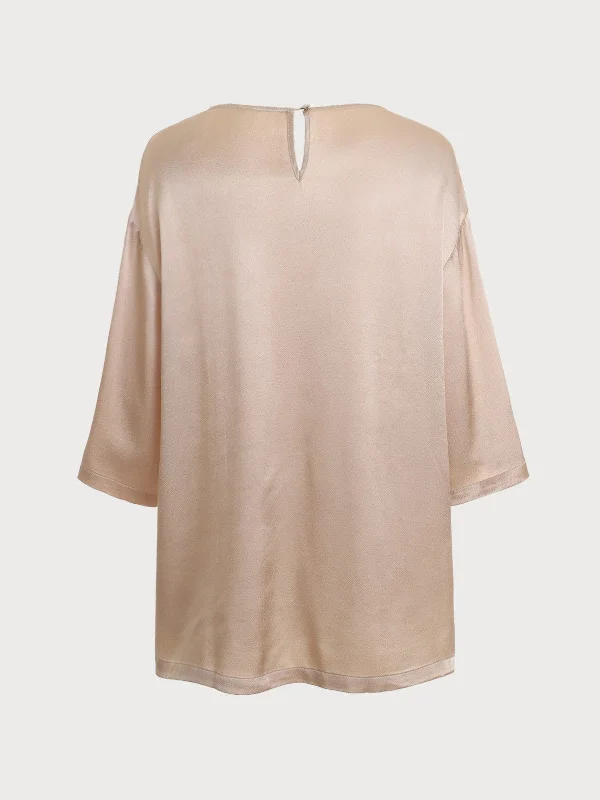 side-split-short-sleeve-blouse