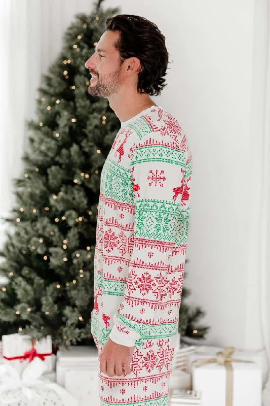 sleigh-all-day-men-red-and-green-fair-isle-pajama-top