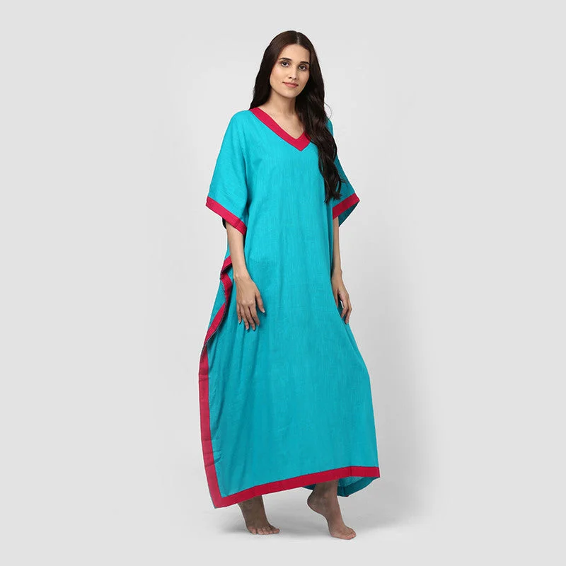 unidraa-cotton-v-neck-kaftan-blue-vks011-19722