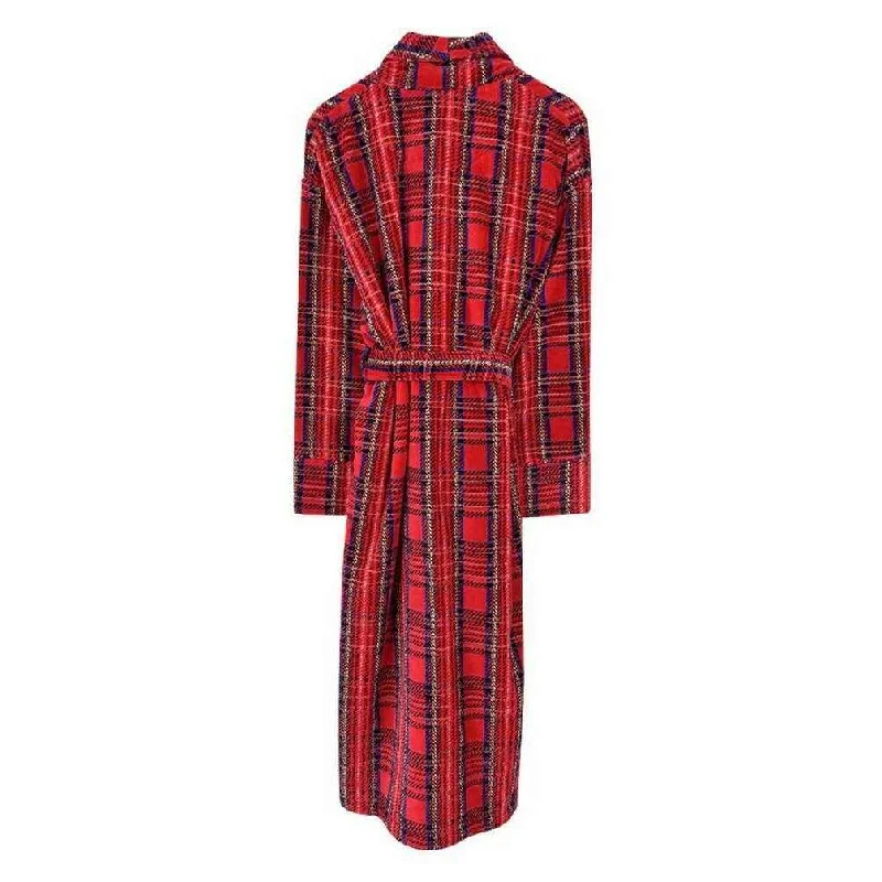 Bown of London Highland Checked Dressing Gown - Red