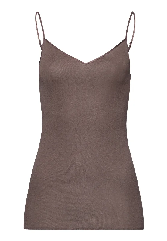 Cotton Seamless V-Neck Camisole | Stonewash 71601-2756