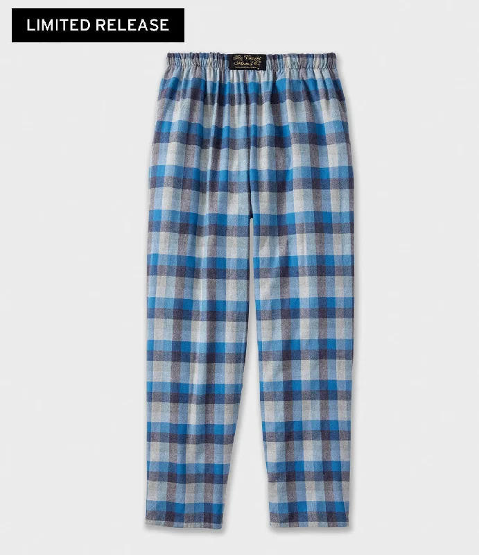 Lightweight Flannel Lounge Pants - Heron