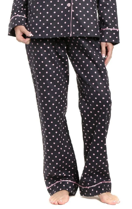 Womens Premium 100% Cotton Flannel Lounge Pants