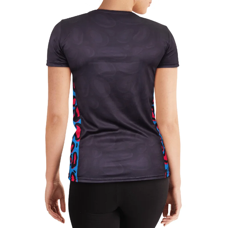 Lazy Leopard - Tech Fit - Womens Training T-Shirt