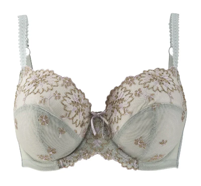 Ariza Mint Green Balconette Bra - Panache