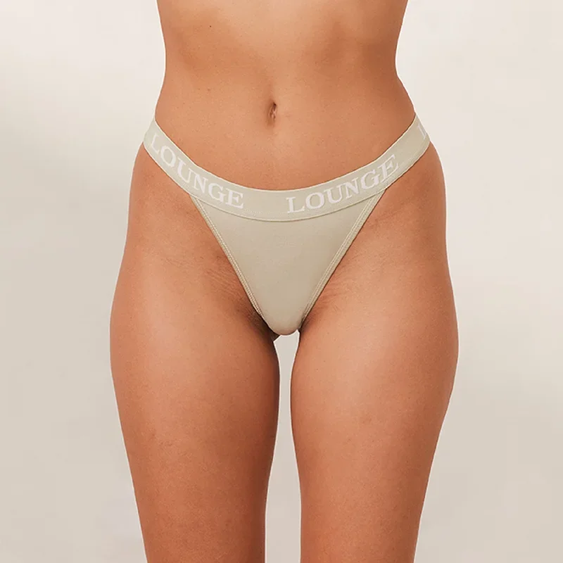 Bamboo Triangle Thong - Olive