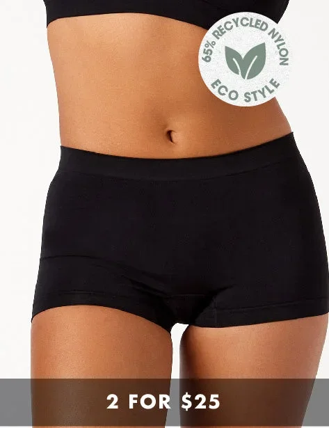 Bare Essentials  Recycled Nylon Shortie - Black