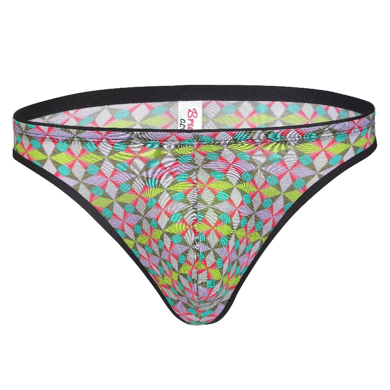 BRUCHI CLUB Micro Modal Fabric Multi Print Breathable Soft Eco-Friendly Men Thong