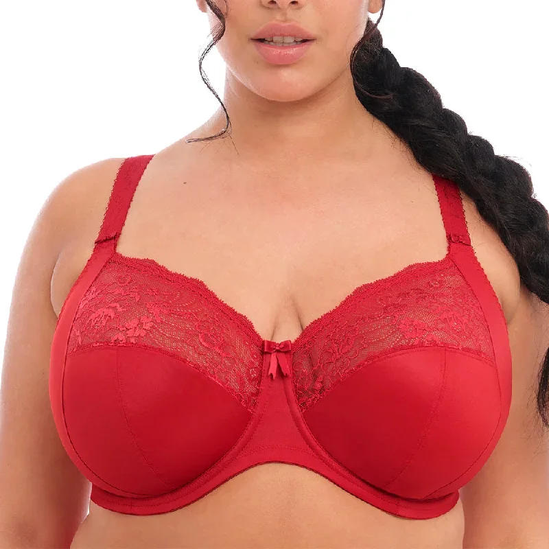 Elomi Morgan Banded Bra EL4111 Haute Red