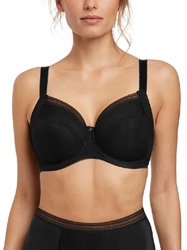 Fusion Full Cup Side Support Bra - Black