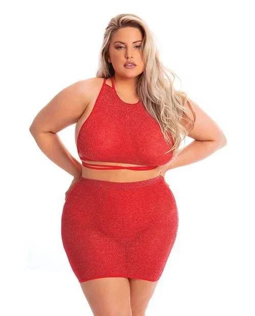 Feelin' HOT Baby! Plus Size Skirt Set