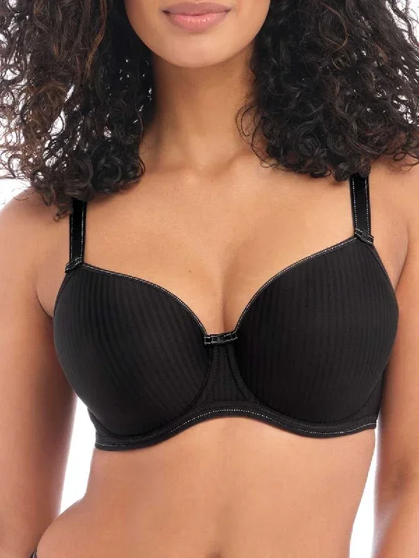 Idol Moulded Balcony Bra - Black