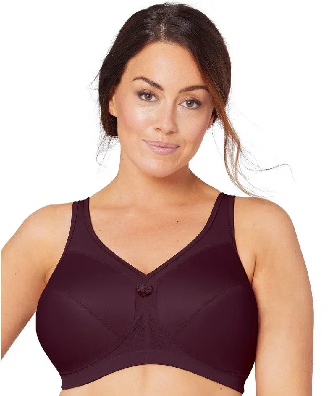 Glamorise Magiclift Active Support Wire-Free Bra - Wine