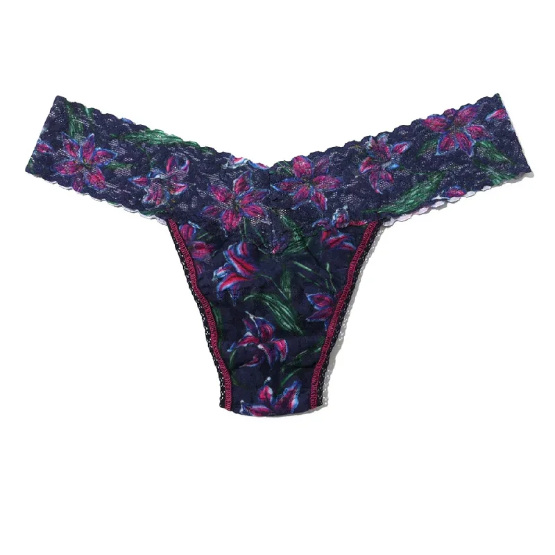 Hanky Panky Printed Lace Low Rise Thong