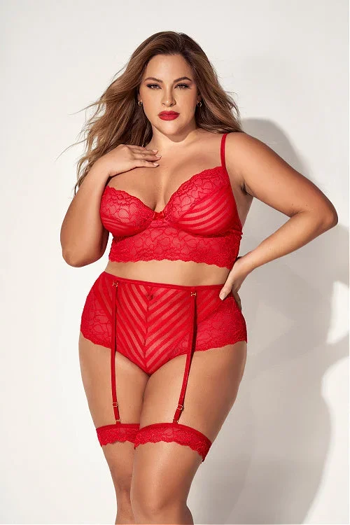 Hot & Ready- Plus Size Bra Set