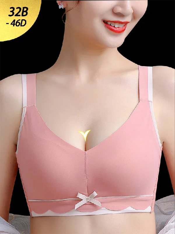 Latex Full Figure Wireless Minimizer Bra