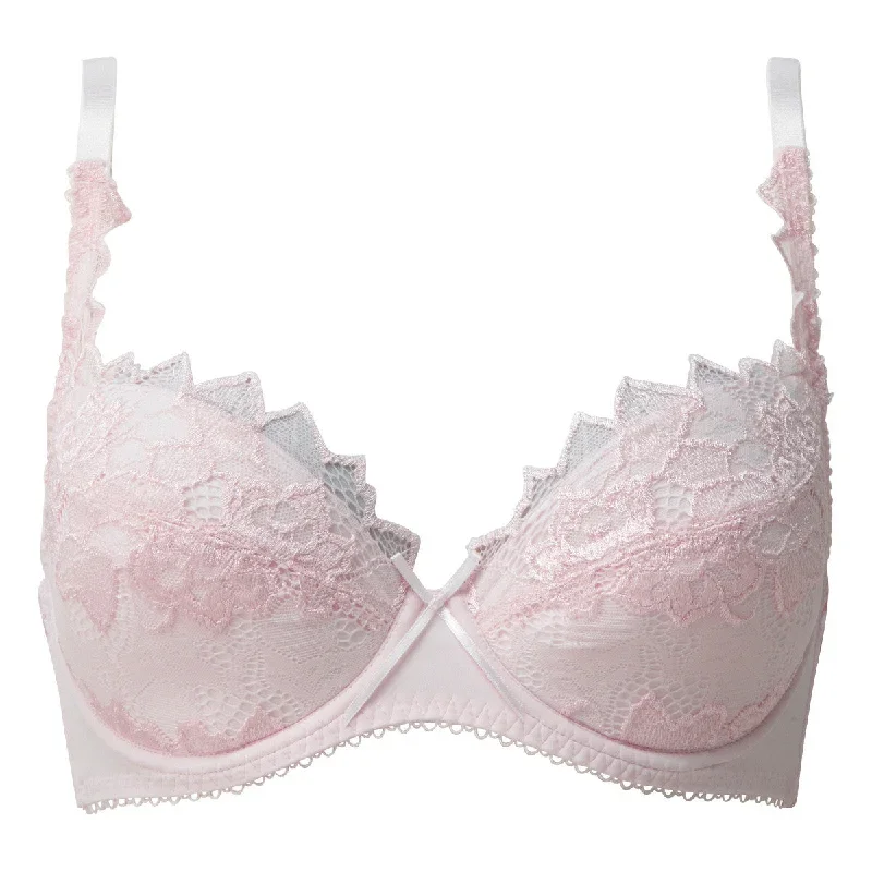 Fiore Pale Pink Plunge Bra - Lepel