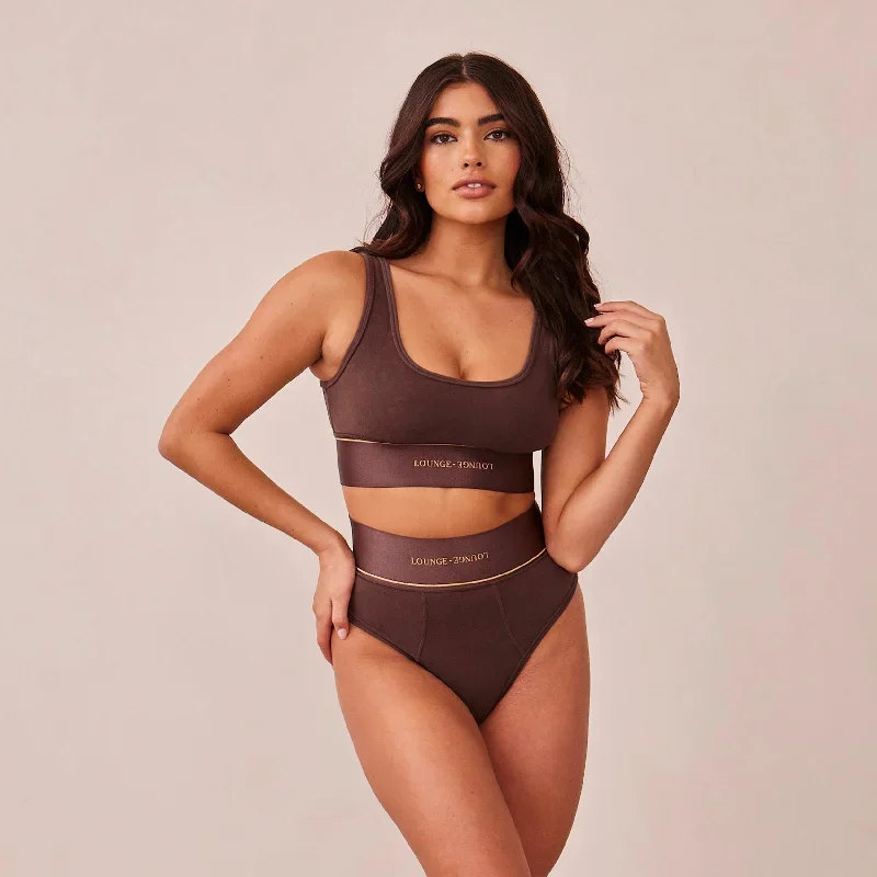 Loungerie Bralette  - Chocolate