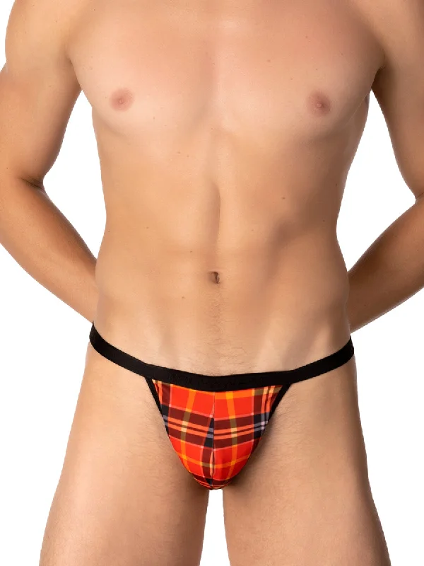 Plaid Thong