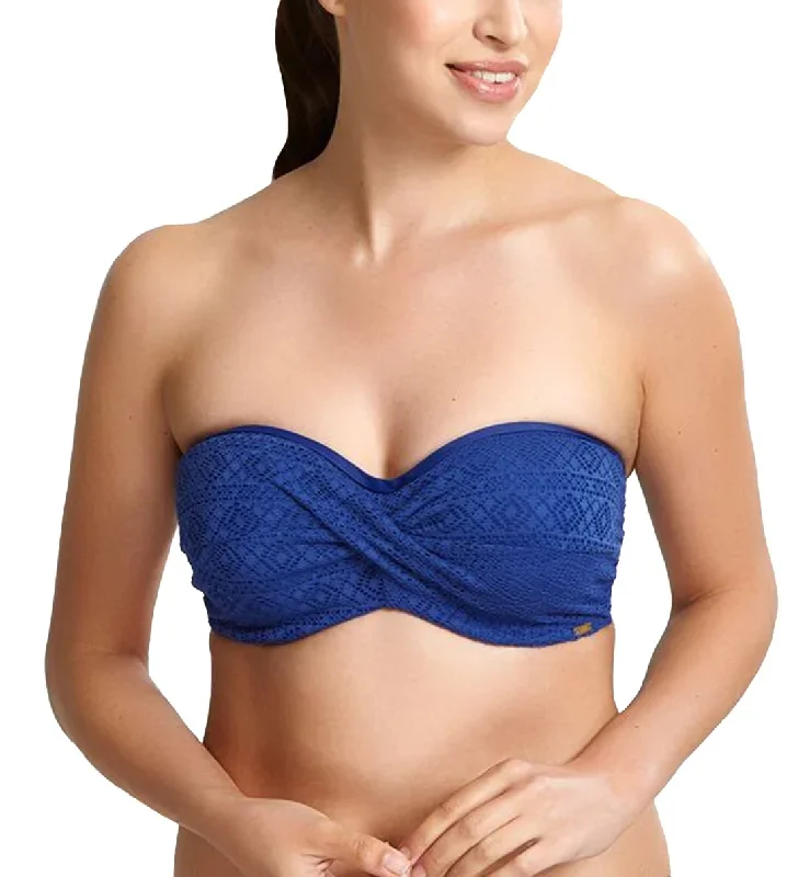 panache-anya-crochet-twist-bandeau-underwire-bikini-sw1253-french-blue