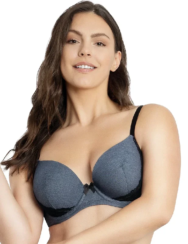 Parfait Casey 2801 Denim Blue Plunge Molded Bra