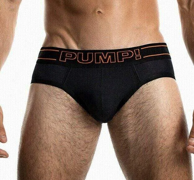 PUMP! Brief NightLight Black Micromesh Cotton Briefs 12050 P39