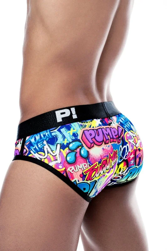 PUMP! Eco-Briefs DRIP From Graffiti Recycled Bottles Resistant Brief 12070