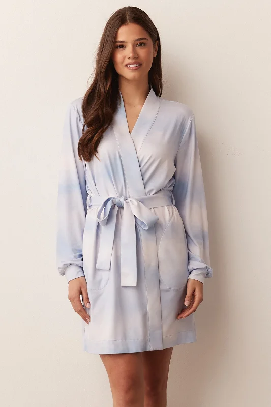 QUINN BANDED SHORT ROBE | DAYDREAM