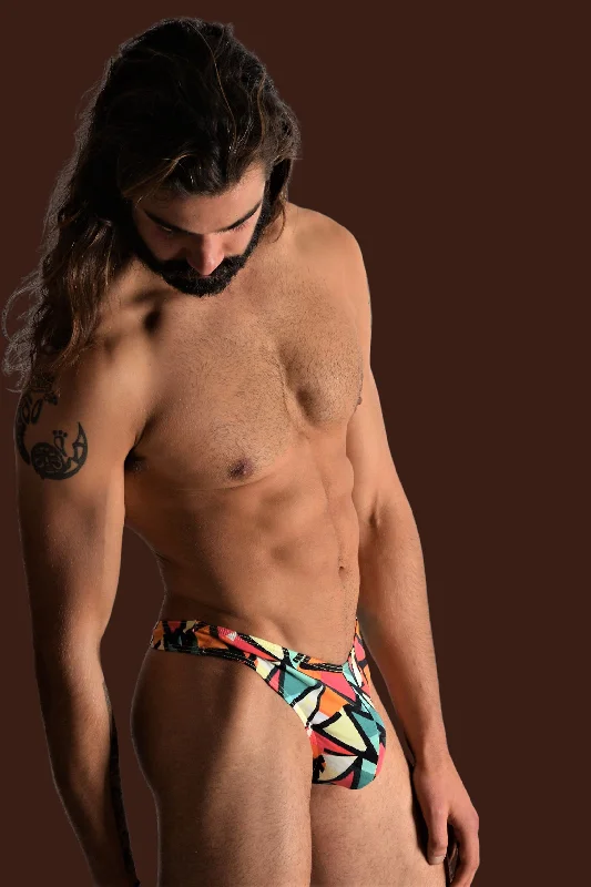 SMU Abstract Thong Fashion Soft Multicolor 400704 42